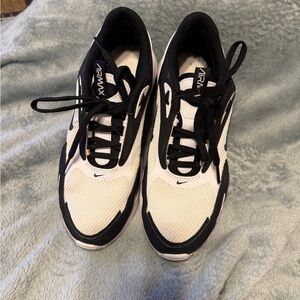 Nike Air Max Black and White Athletic Shoes